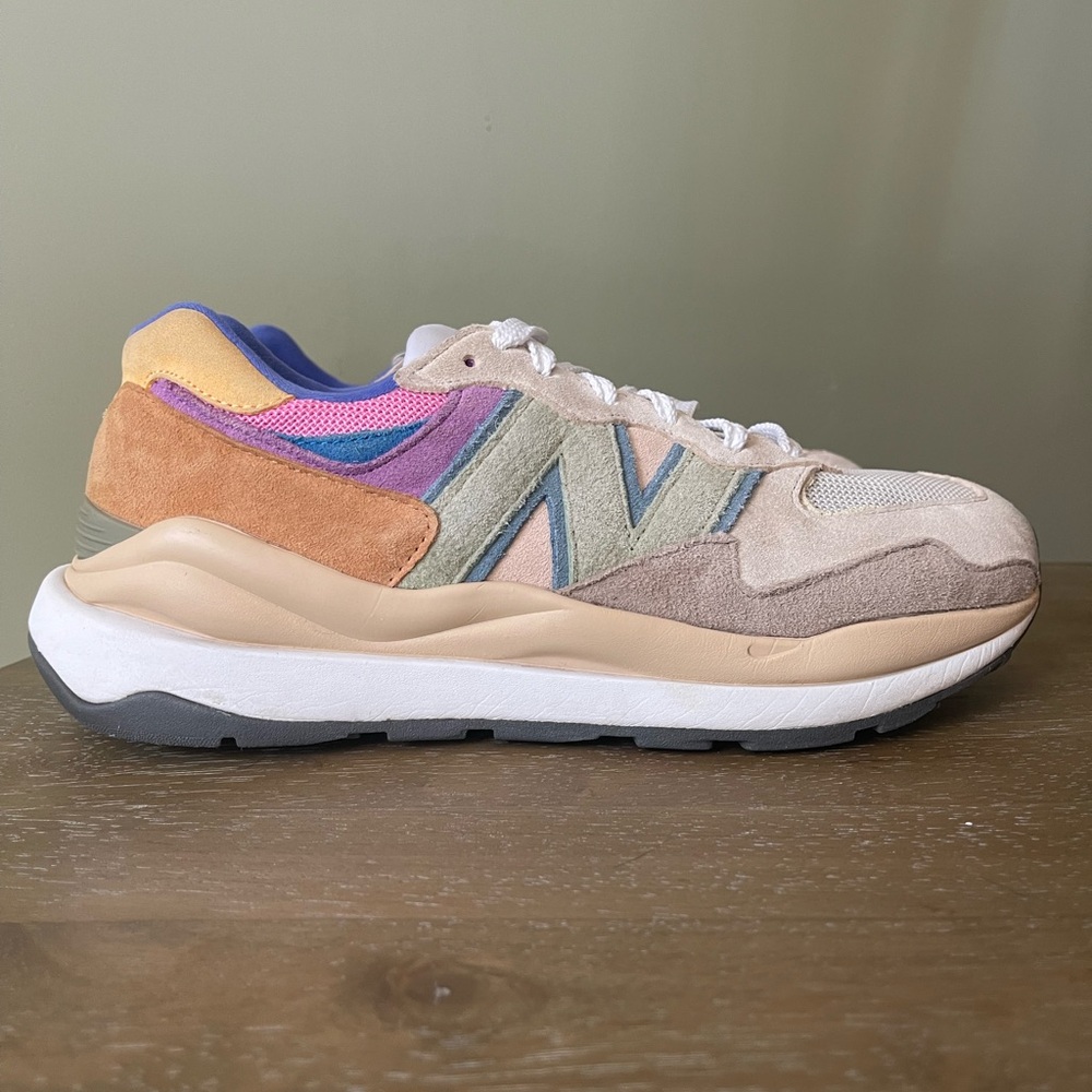 new balance 57/40 taupe calm/vibrant apricot